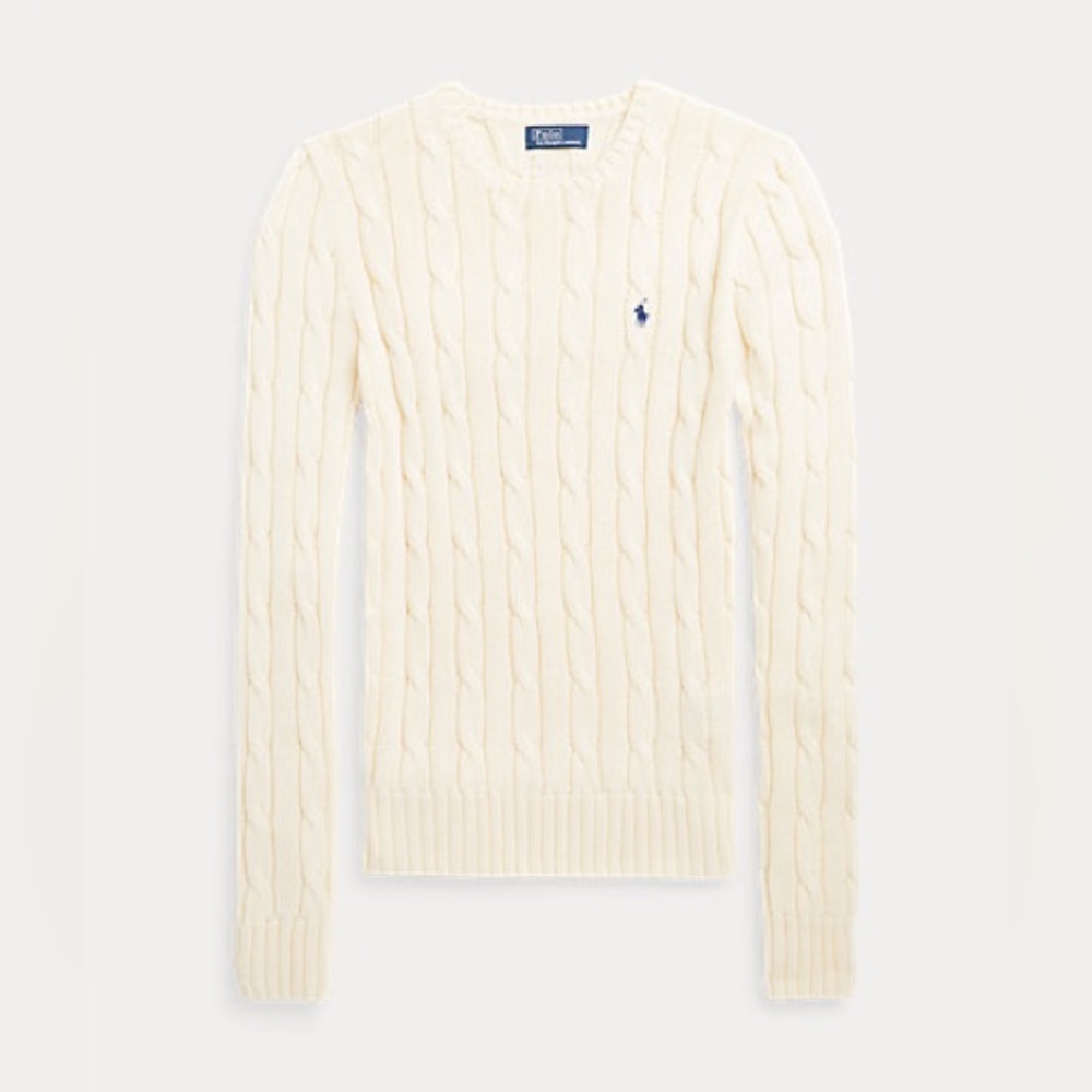 White Polo Ralph Lauren crew neck, M